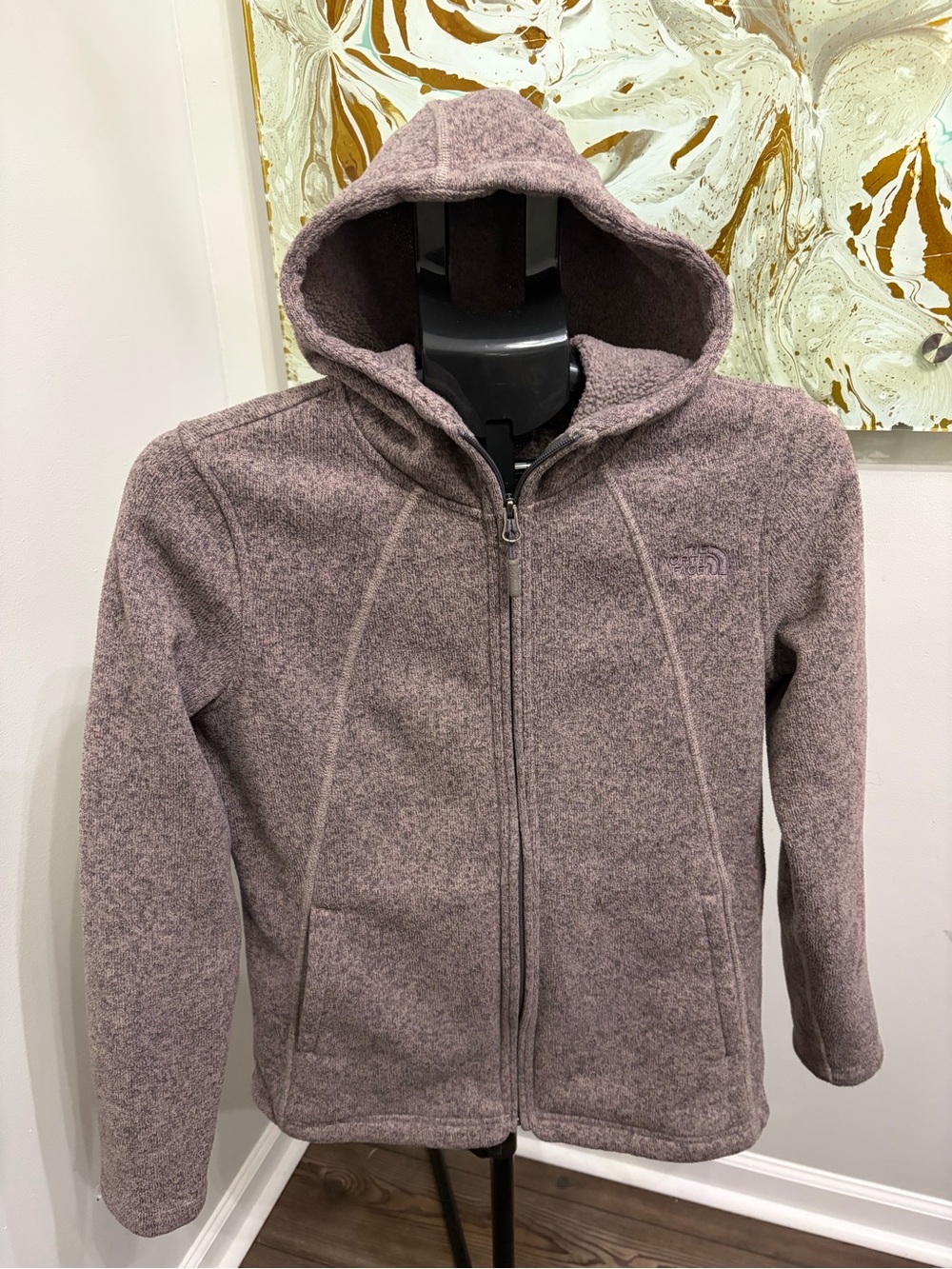 The North Face Women’s Crescent Full-Zip Hoodie Mauve Heather Size M
